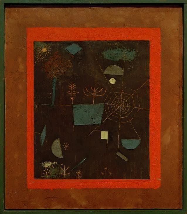 Toile d'araignée de Paul Klee affiche d'art pour une décoration murale moderne