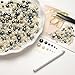 Bouiexye 80g Mix Flatback Pearls and Rhinestones for Crafts Silver Gray White Mixed Size 2mm-10mm Half Round Pearls Rhinestones for Nail Art Tumblers Shoes DIY Bedazzling with Tweezers Wax Pen