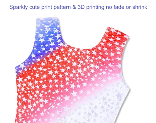 Image of Domusgo Gymnastics Leotards for Girls Sparkly One Piece Biketard Size 1-10Y