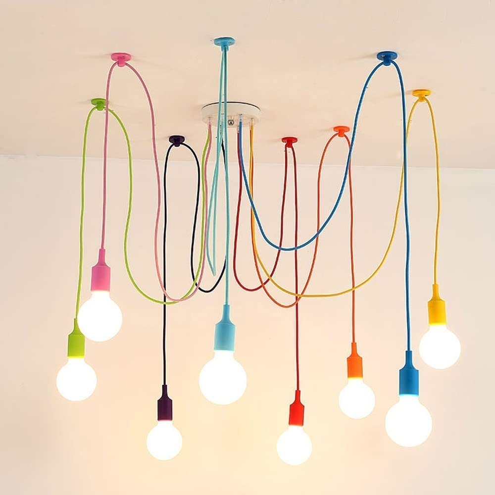 Luces de araña DIY Lámpara de techo colgante de Kit de iluminación Accesorios Estilo Vintage Industrial Moderno para cocina Casa de Campo Sala de estar (CADA Una co