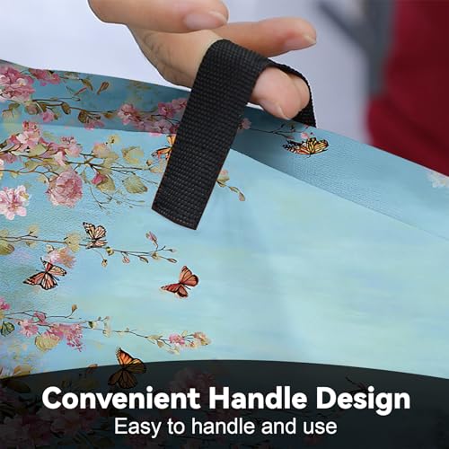 Image of Universal Coffee Maker Cover, Durable Polyester Lightweight Long-Lasting Dustproof Cotton Blend Appliance Protector for Kitchen Countertops (Light Blue)