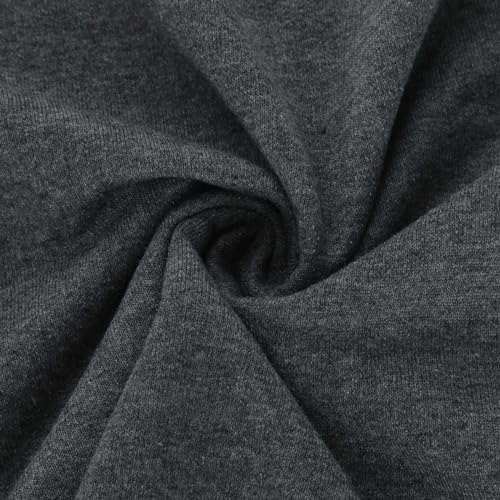 Generic Men's 2 Piece Outfits Casual Tracksuit Cargo Shorts Summer Athletic Drop Shoulder Sleeve Sportwear Set Round-Neck Solid Suits, Medium, Dark Gray