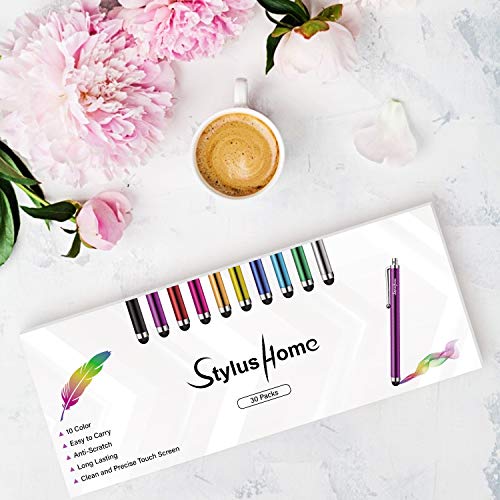 StylusHome Stylus Pens for Touch Screens, 30 Pack Universal Capacitive Precision Stylus Compatible with iPad iPhone Tablets Samsung Galaxy All Comprehensive Touch Screen Devices