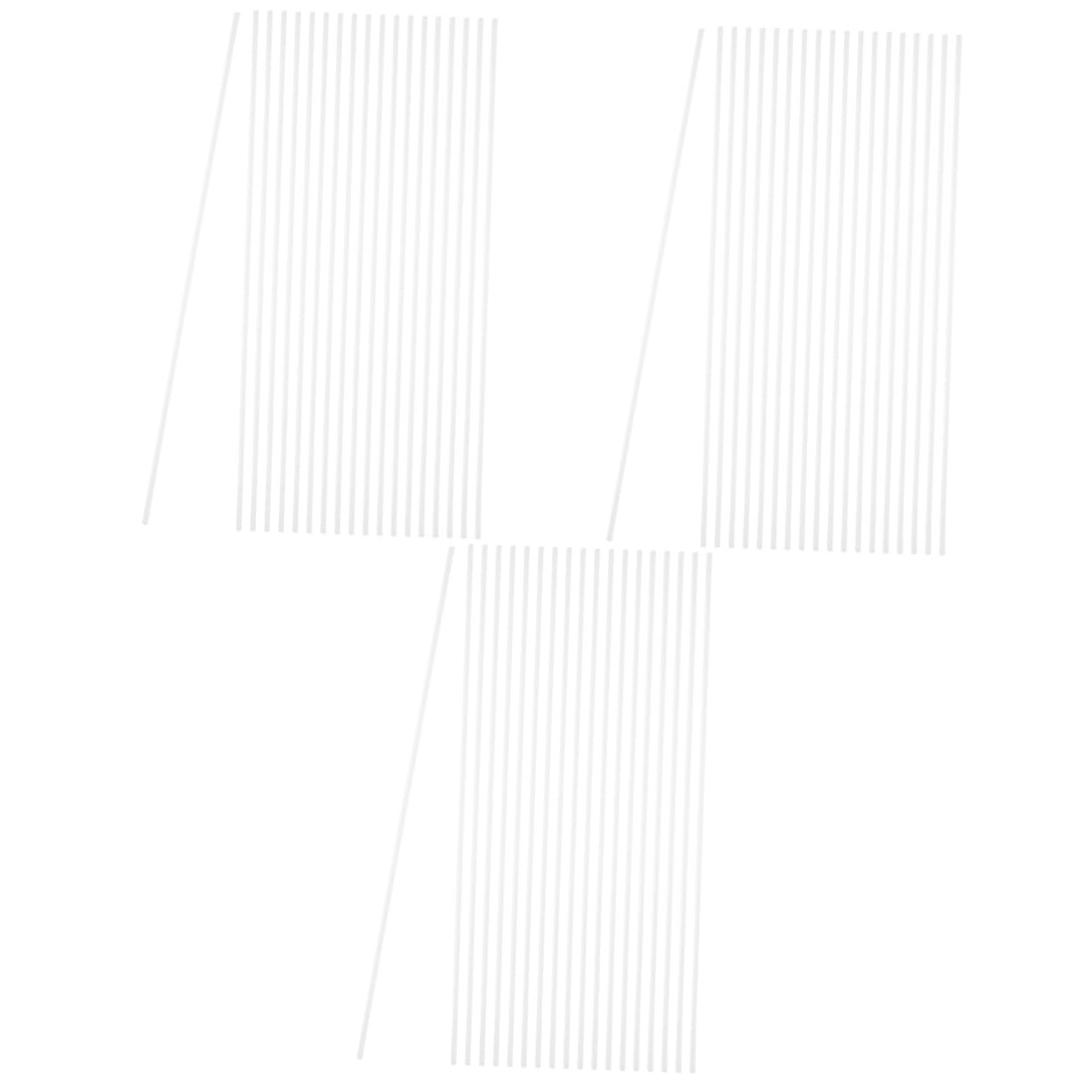 VILLCASE Sets Abs Material Square Tubing DIY Tubing Material Versatile Tube for Architectural Sandboxes Pcs