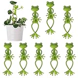【Support de Plante Grenouille Mignon】: Vous pouvez obtenir 8 morceaux de stands de plante de grenouille dans un pack, Notre pot de plante grenouille offre un soutien stable à vos plantes grimpantes et assure qu'elles poussent droites sans basculer. Avec son design enchanteur, il ajoute une touche ludique à votre expérience de jardinage.