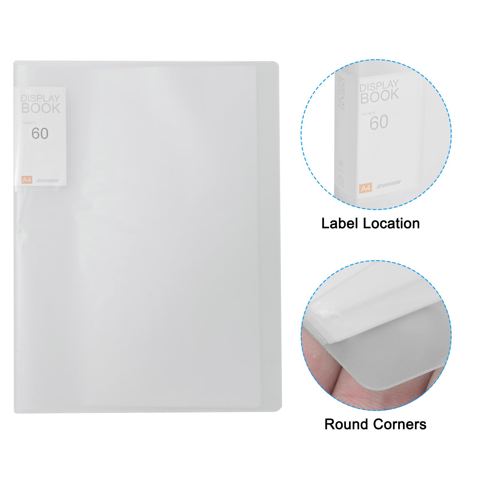 PATIKIL 9.4x12.2 Binders with Plastic Sleeve - Image 3