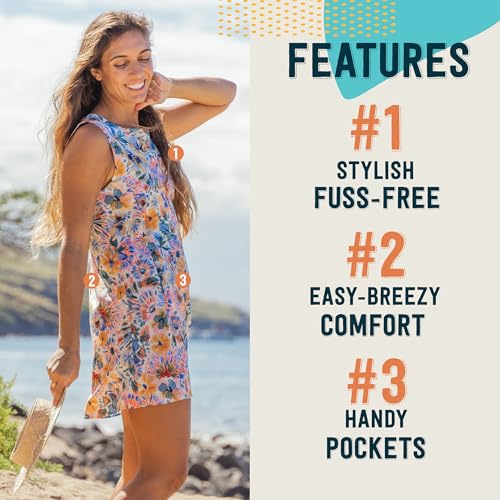 Image of RipSkirt Hawaii Sun Dress Short - Loose Fit Casual Wear, Fun for Beach and Travel
