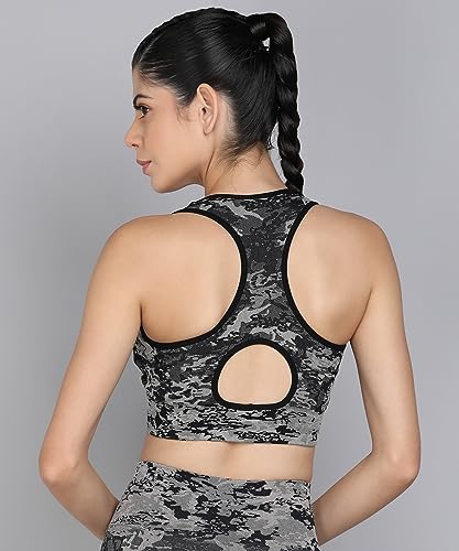 Image of Kobo Medium Impact Slip on Everyday Sports Bra for Women - Lightly-Padded, Non-Wired & High Coverage | Lined Cups with Removable Inserts (Imported)