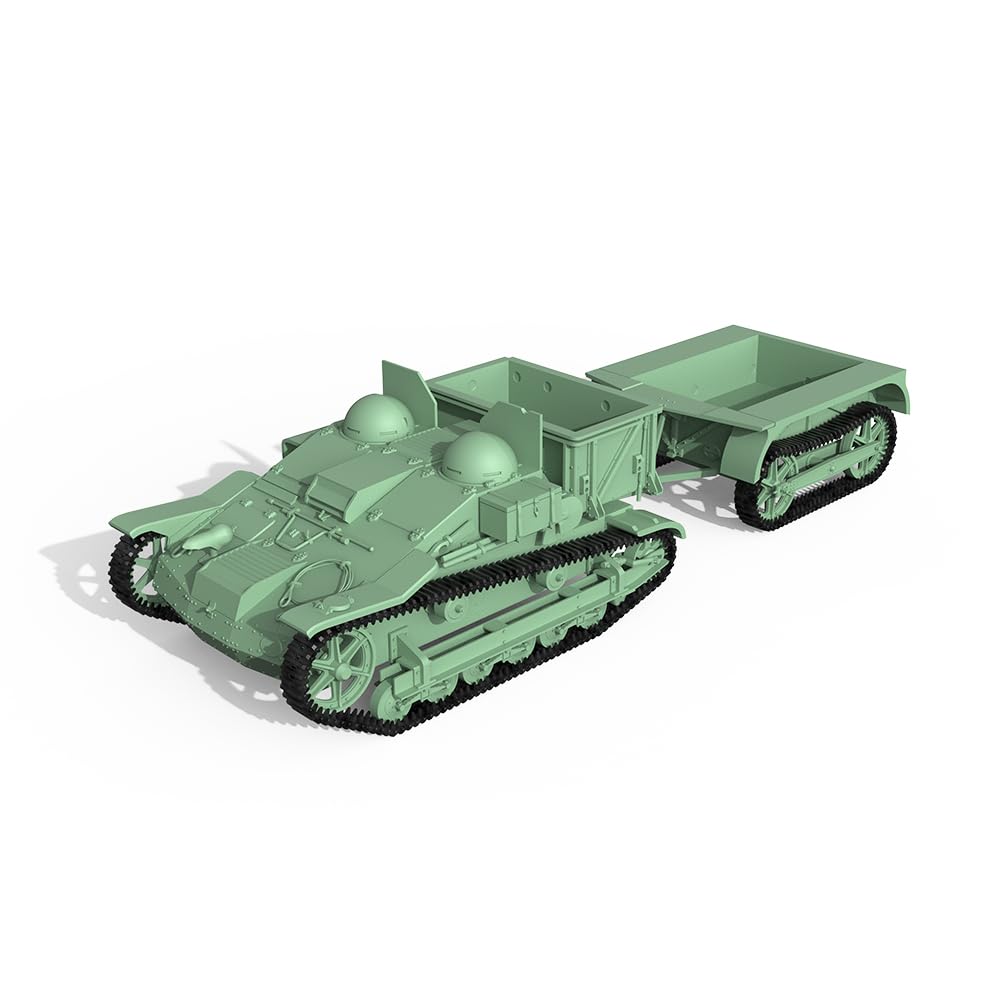 MRY-SFW SS18667 1/18 zestaw do budowy modelu wojskowego Francja Renault UE niszczyciel czołgu z przyczepą