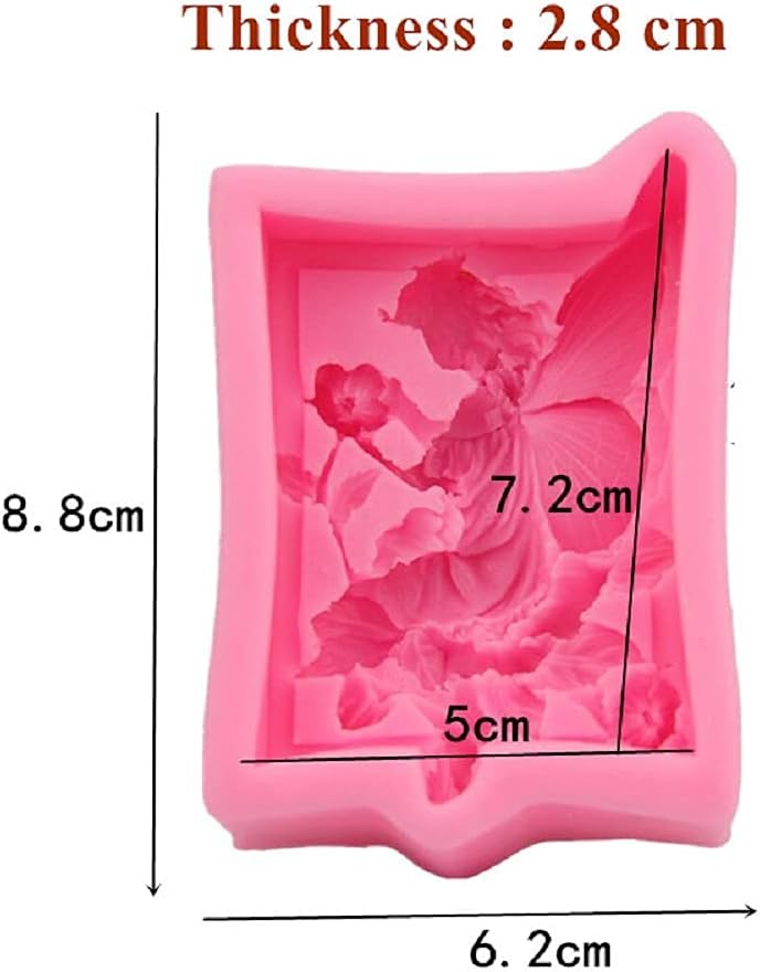 Silicone Molds Fairy Butterfly, Beautiful Faery Shape Craft Art Soap Molds, Angel Craft Molds DIY Handmade Soap Molds - Soap Making Supplies by ZKAYX