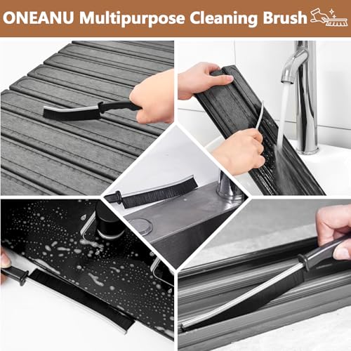 Stone Drying Mat for Kitchen Counter, Fast Dry Dish Drying Mats,Quick Dry Absorbent Collapsible Diatomaceous Earth Bath Mats, Large Stone Bath Mat for Kitchen Dishes Bottles Cups Bathroom — view 5