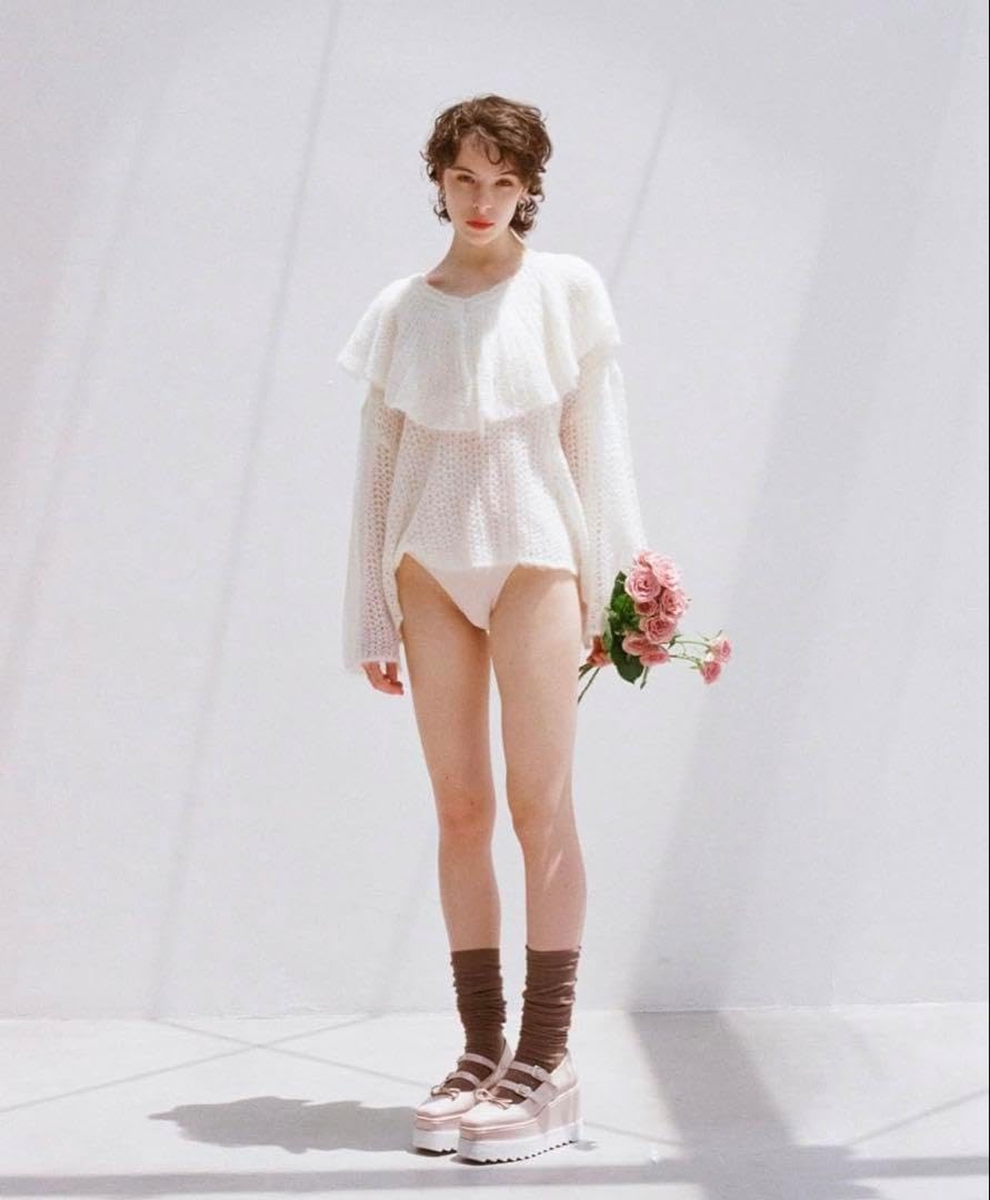 honeymihoney ♡ frill collar crochet knit honeymihoney frill collar crochet knit フリーサイズ HONEY MI HONEY