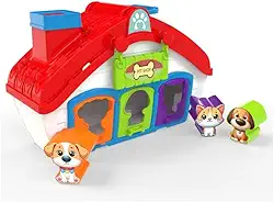 Casa de Brinquedo Pet Shop com Acessórios, 19 x 29 x 9 cm, 3 Animais de Estimação, para Crianças acima de 1,5 Anos