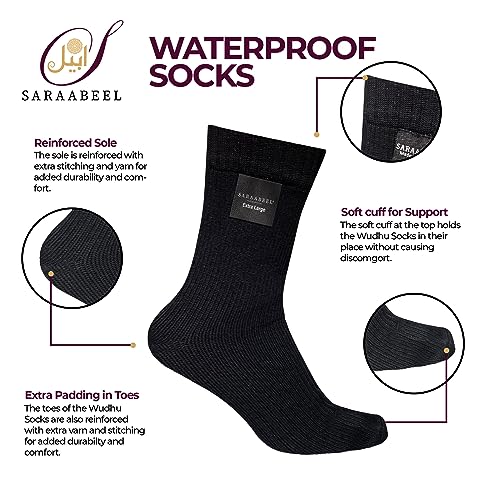 SARAABEEL Wudu Socks – Waterproof Breathable Socks Suitable for Ablution & Outdoor Activities4