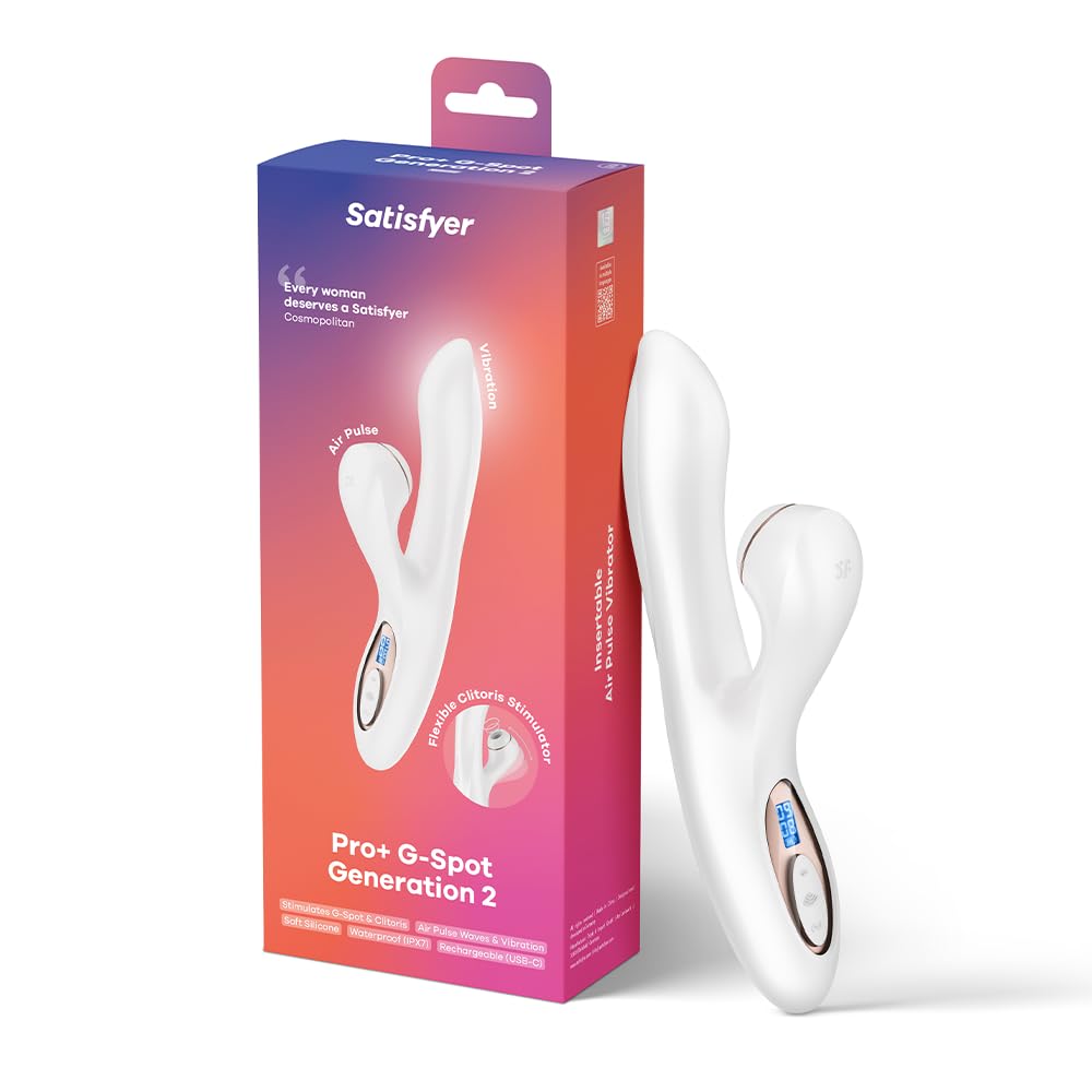Satisfyer Pro+ G-Spot Rabbit | Aspirateur Clitoridien avec 11 niveaux d'Intensité | Massage du Point G avec 10 Programmes | Technologie de Batterie pour Vibromasseur | Sex Toýs Femme étanche (IPX7)