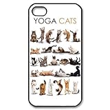Popular Yoga Cats New Style Durable Iphone 4,4s Case Hard iPhone Cover Case