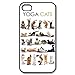Popular Yoga Cats New Style Durable Iphone 4,4s Case Hard iPhone Cover Case