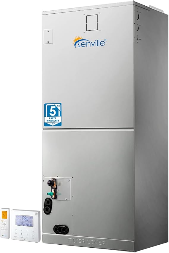 Senville Central Air Conditioning System, Heat Pump, Inverter, 2 Ton