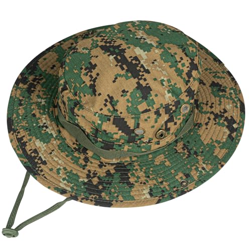 Image of Sun Hats for Men Women Bucket Hat UPF 50+ Boonie Hat Foldable UV Protection Hiking Beach Fishing Summer Safari