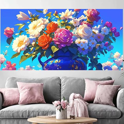 Broderie Cross Stitch Crystal Art Kit 50x100cm pour peinture diamant adulte 5D