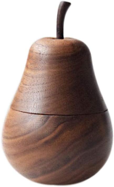 Panda Legends Creative Toothpick Holder Dispenser Exquisite Home Decor Pear Shape Black Walnut Toothpick Case