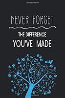 Never Forget The Difference You've Made: Retirement gifts for Women, Men, Police, Teacher, Coach, Coworkers, Dad, Mom, Professionals .....Who Have ... on People's Lives, 6 x 9 inch, 120 Pages. 1658509978 Book Cover