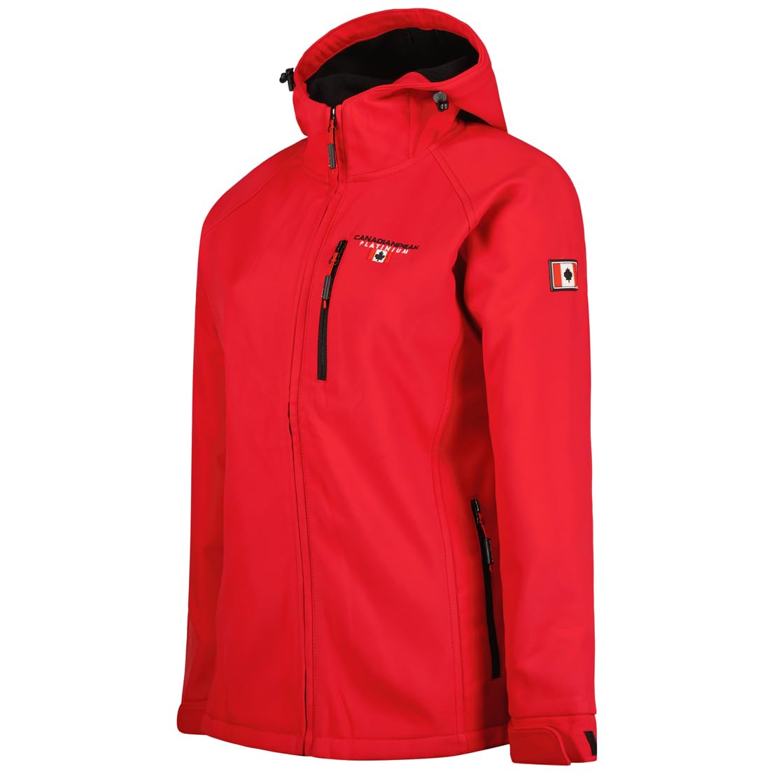 Canadian Peak Tacereak Lady - Veste Femme Softshell Capuche Impermeable - Manteau Polaire Blouson Coupe Vent Resistant Travail - Vetement Randonnee Ski Automne Hiver Printemps