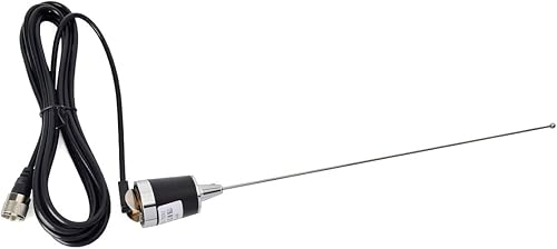 Miniatura 5 de UAYESOK Nuevo L-Bracket Antena de Radio para Vehículos Techo NMO Montaje con Banda Dual 144430MHz NMO Antena 13ft4M RG58 Cable coaxial UHF PL259