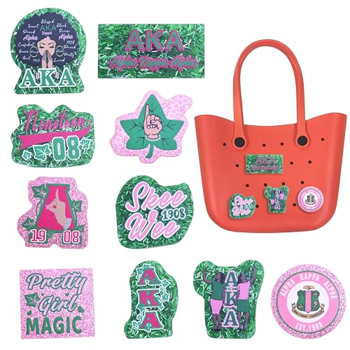 Breloques Bogg LParkin lot de 10 inserts décoratifs Black Girl Magic pour sac de plage