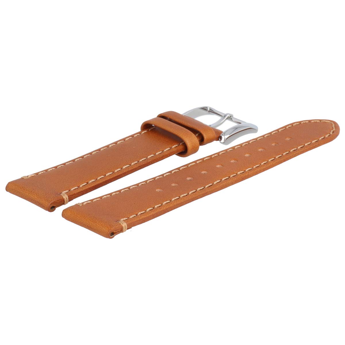 HUGO BOSS Uhrenarmband 22mm Leder Braun Glatt - 659302688