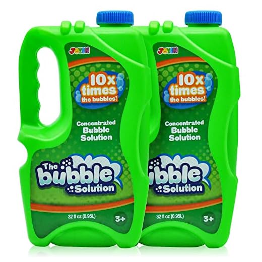 JOYIN 2 Refill Bubble Solutions; (up to 5 Gallon) Big Bubble Solution 64 Ounce Concentrated Solution for Bubble Machine, Easter