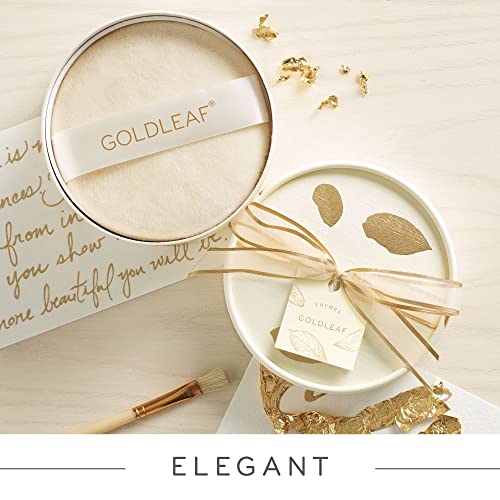 Thymes Aromatic Jar Candle - Goldleaf Scented Candle For A Floral Home Fragrance - Matte White Candles (7.5 Oz) #TOP3