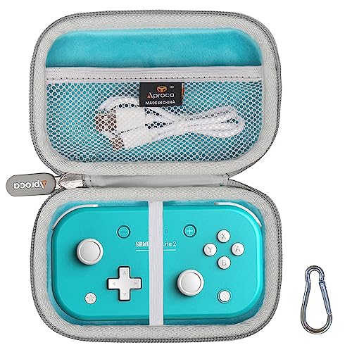 Aproca Blue Hard Travel Storage Case, for 8Bitdo Lite 2 Bluetooth Gamepad and Accessories