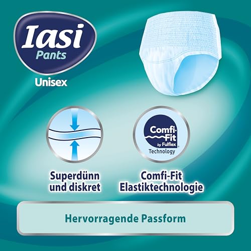 IASI Unisex-Pants mit hohem Schutz, 10 Einweghosen Größe XXL, Saugfähigkeit EXTRA, 10 Stück
