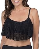 Ocean Avenue Women's Ri-Crochet Hanky Crop Bra Bikini Top
