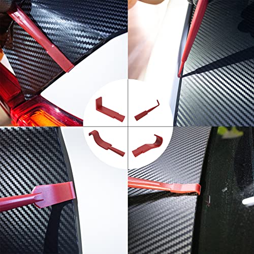 Vinyl Wrap Tool Kit Window Tint Kits for Automotive Vinyl Wrap, Window Film Installation, Include 7PCS Tinting Squeegee, Felt Squeegee, Vinyl Wrap Gloves, Cleaning Cloth and Snap-Off Utility Knife - Image 4