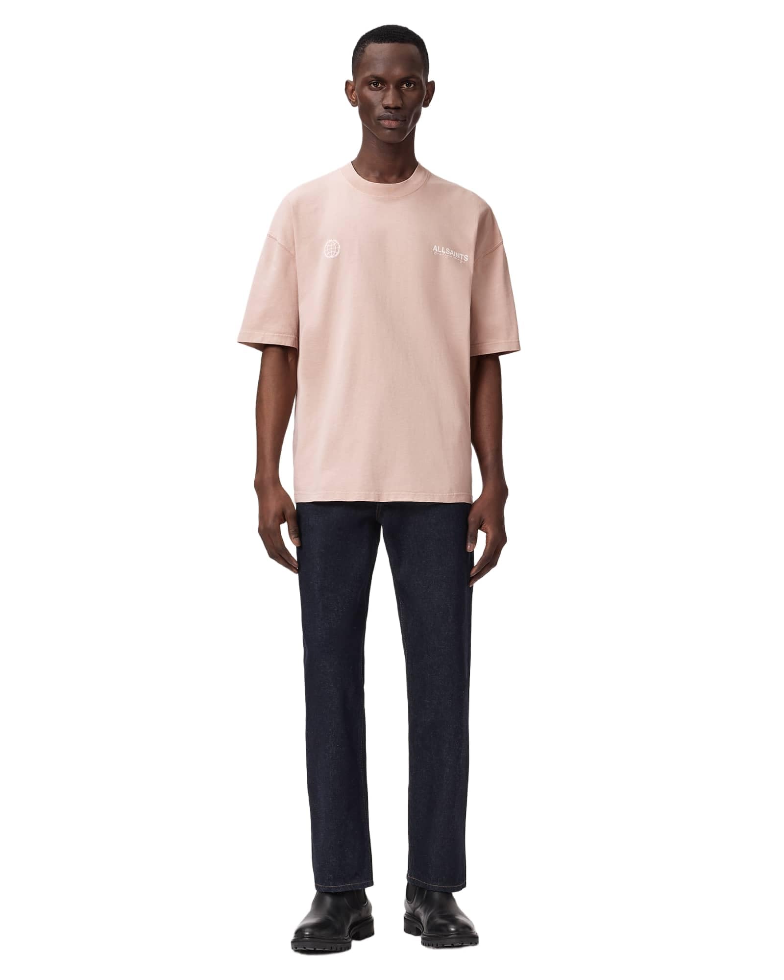 Allsaints Emblem SS Crew Camiseta Hombre
