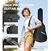 Vangoa 41 Acoustic Guitar Bundle for Adults Beginners Teens Dreadnought Full Size Cutaway Guitarra Acustica Kit with Wooden Bindings, Gig Bag, Tuner, Steel Strings, Capo, Strap, Black
