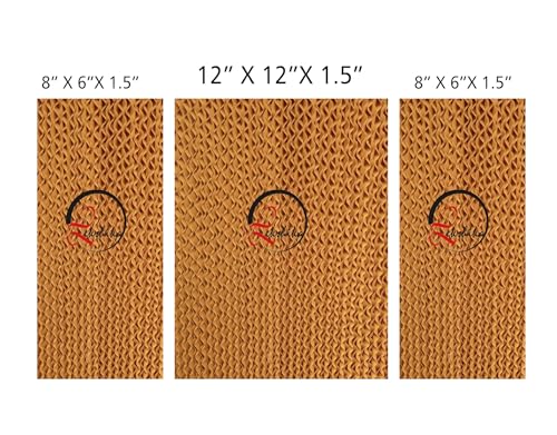 Image of Honeycomb Pad Combo | Air Cooler Cooling Pads | Honeycomb pad for Cooler (|12 inchX12 inchX1.5 inch-4| 8 inchX6 inchX1.5 inch-2 |)