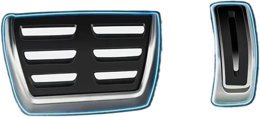 LULECI Car Pedals Fit For AT MT 2009-2024 A4 B8 B9 A6 C7 C8 Q5 High mass Stainless Steel Accelerator Brake Pedal Cover Pads(A4 B8(2009-2015) AT)