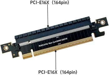 Amazon | Azwamkue PCIE5.0 X16 ライザー カード Gen5 32GT/S PCI-E