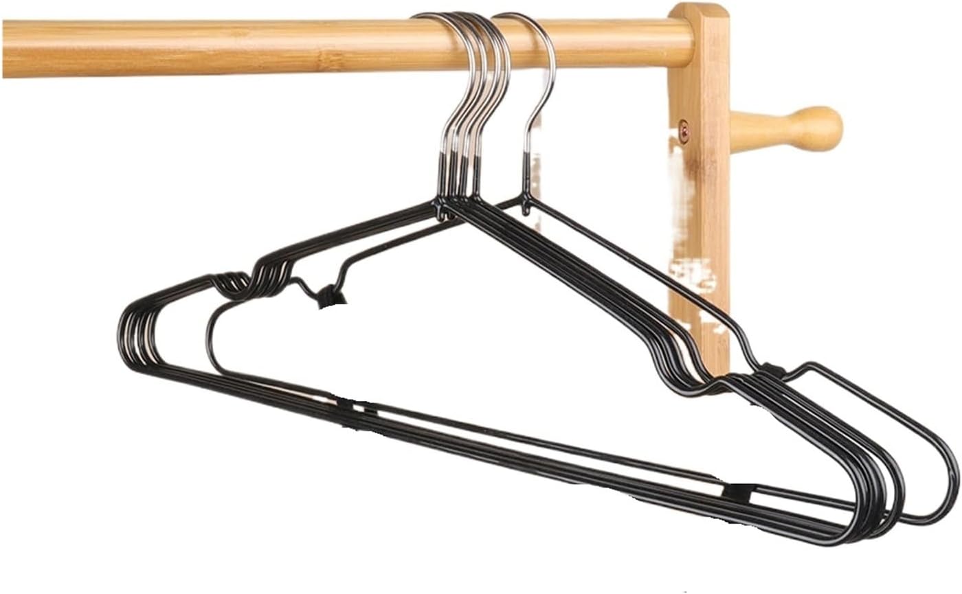 10pcs Coat Hangers Heavy Duty Clothes Shirt Jacket Hanger with Round Notches for Dress