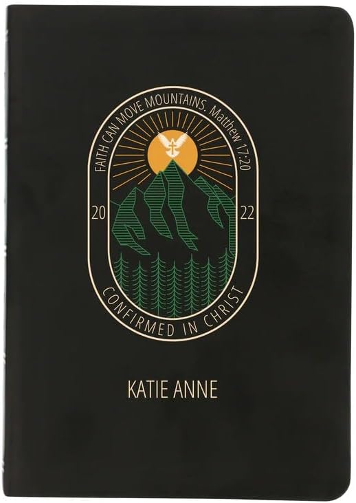 Personalized Adventure Confirmation Bible, NABRE - Custom Catholic Holy Bible, Confirmed in Christ, Name & Date - Religious Gift for Teens, Boys & Girls - Dedication Christening Keepsake