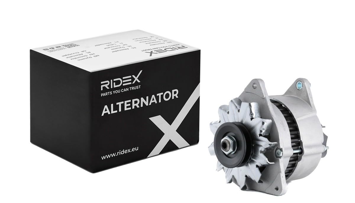 RIDEX 4G0258 Lichtmaschine 70A Generator LiMa 14V Alternator mit Riemenscheibe Kompatibel mit FORD FIESTA III GFJ 1005350 5026104 1406052