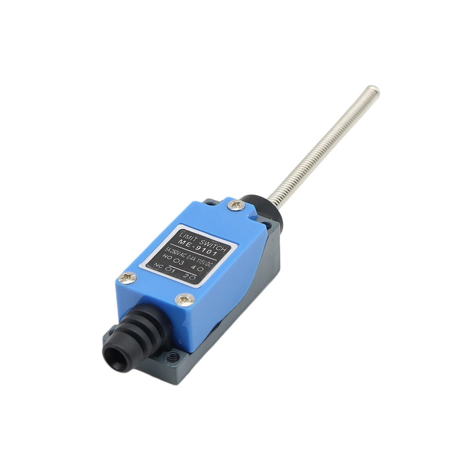 BKGWCSOR 1pcs ME-9101 Flexible Rod Coil Spring Actuator Momentary Limit Switch Momentary Switches