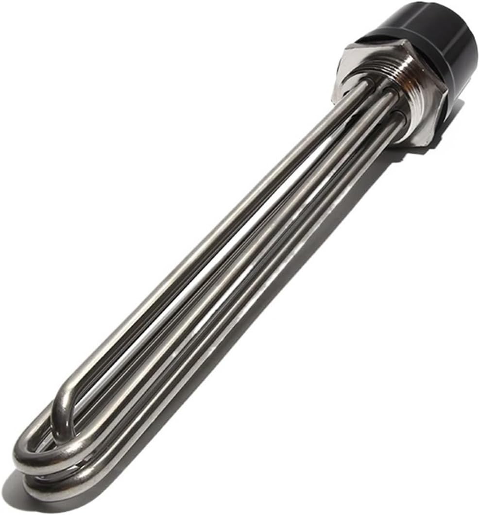 Full 304 Stainless Steel Water Heating Element 1 1/4" Electric Immersion Heater for Solar Water Tank 220V 380V(Option 1,220V_3KW 190MML)