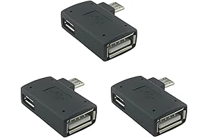 3 Pack Powered OTG Cable Adapters Compatible for Fire TV Stick 4K Max/Cube/Lite Android Devices