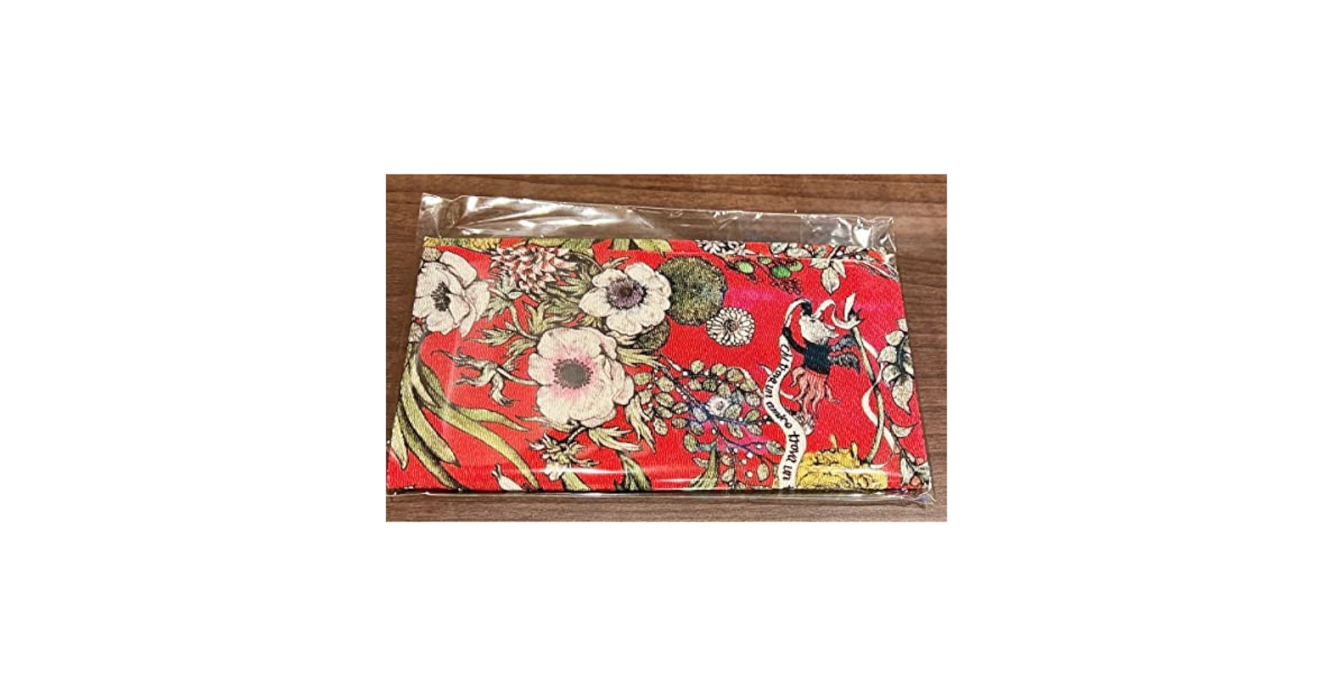 Amazon.co.jp: ボリス雑貨店赤の花柄ふくさヒグチユウコさん