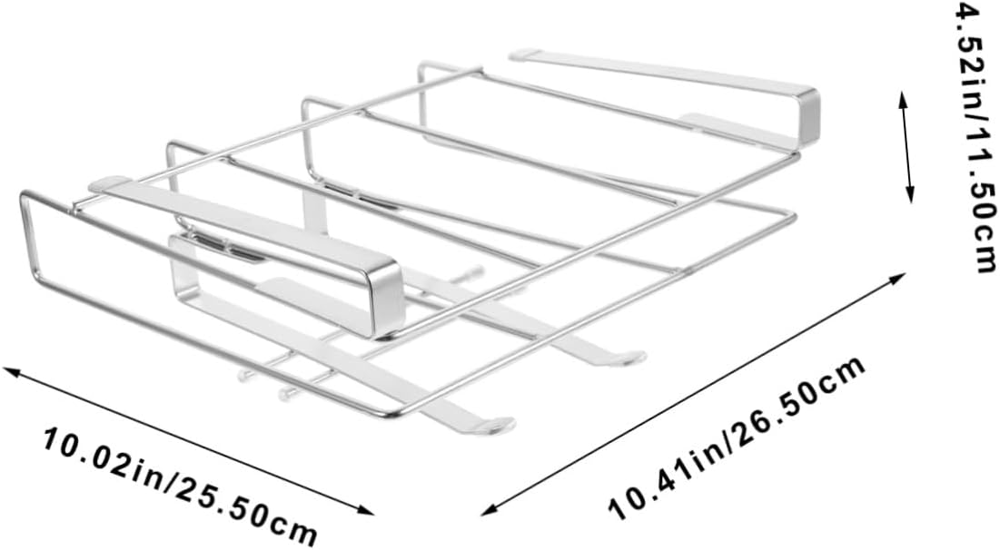 Under Shelf Cabinet Organizer for Chopping Boards Multi Use Pot Lid and Cutting Board Holder Lightweight and Sturdy Kitchen Storage Rack for Clutter Countertops