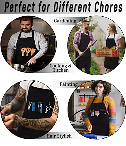Ruvanti Cotton Blended Extra Large Xxl Aprons For Women/Men With 2 Pockets For Cooking, Kitchen, Barber, Gardening, Bbq, Chef Apron #TOP5